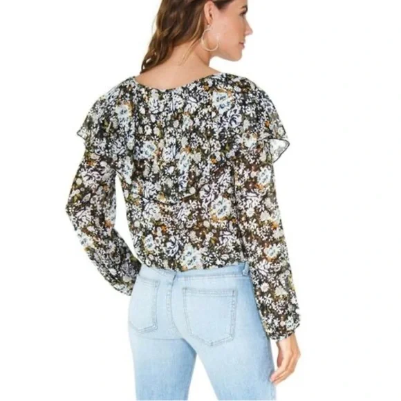 INTIMATELY FREE PEOPLE Say It To Me Bodysuit in Black Multi Floral // XS - Picture 2 of 9